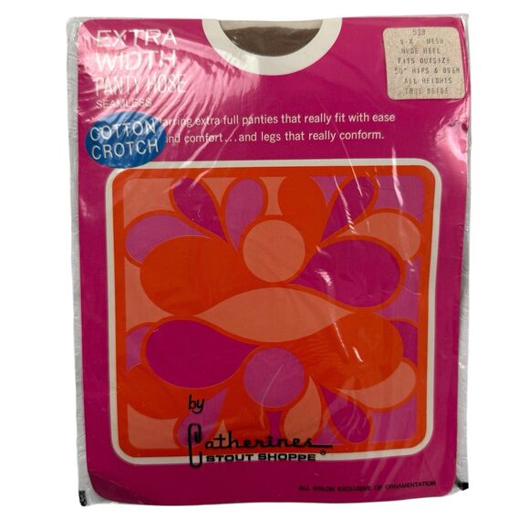 Vintage Lot Pantyhose Size 4X XL 14 Hose National's Big Mama Merville Roaman's - Picture 7 of 10